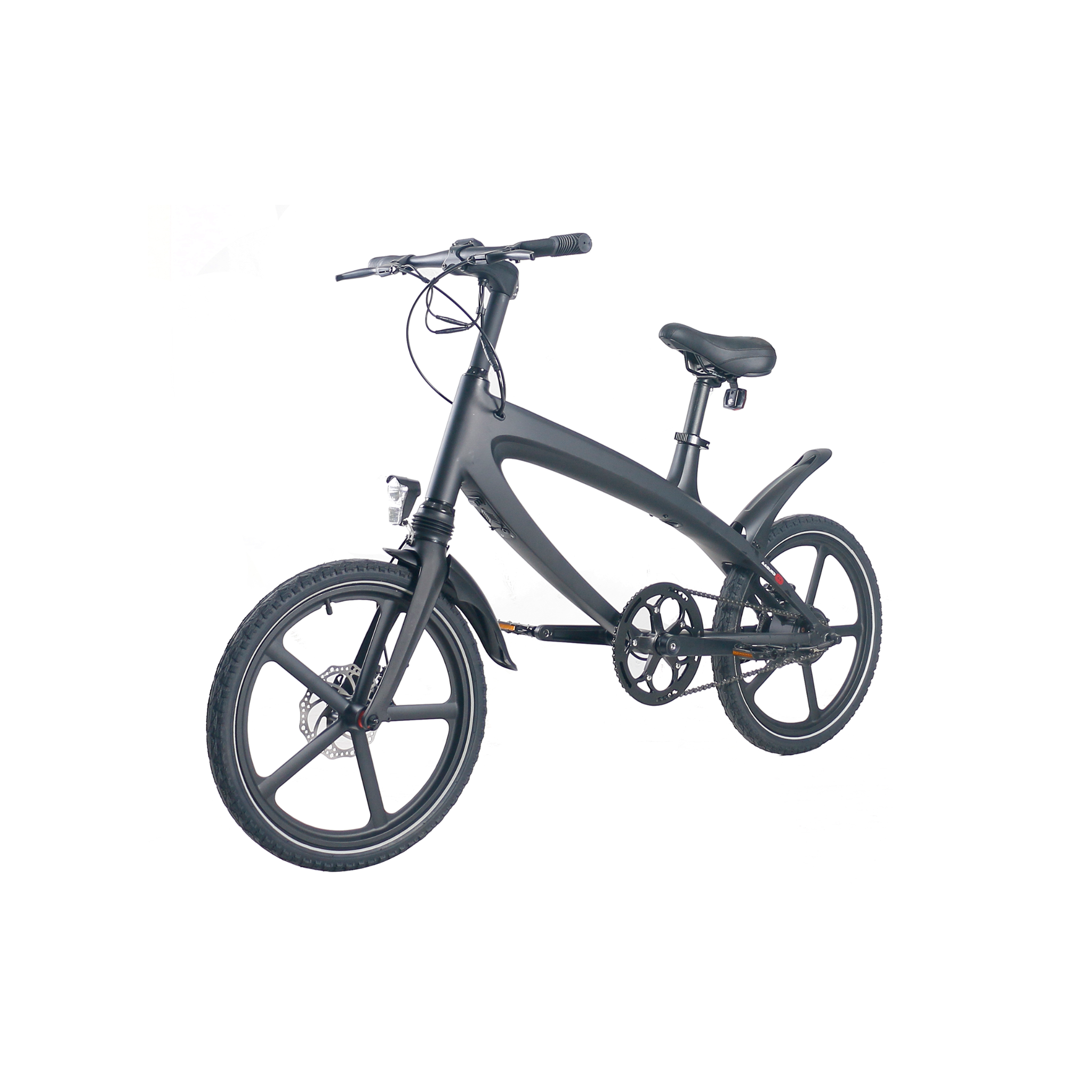 Cruzaa Carbon Black Electric Bike 240W With 25 km/h Top Speed