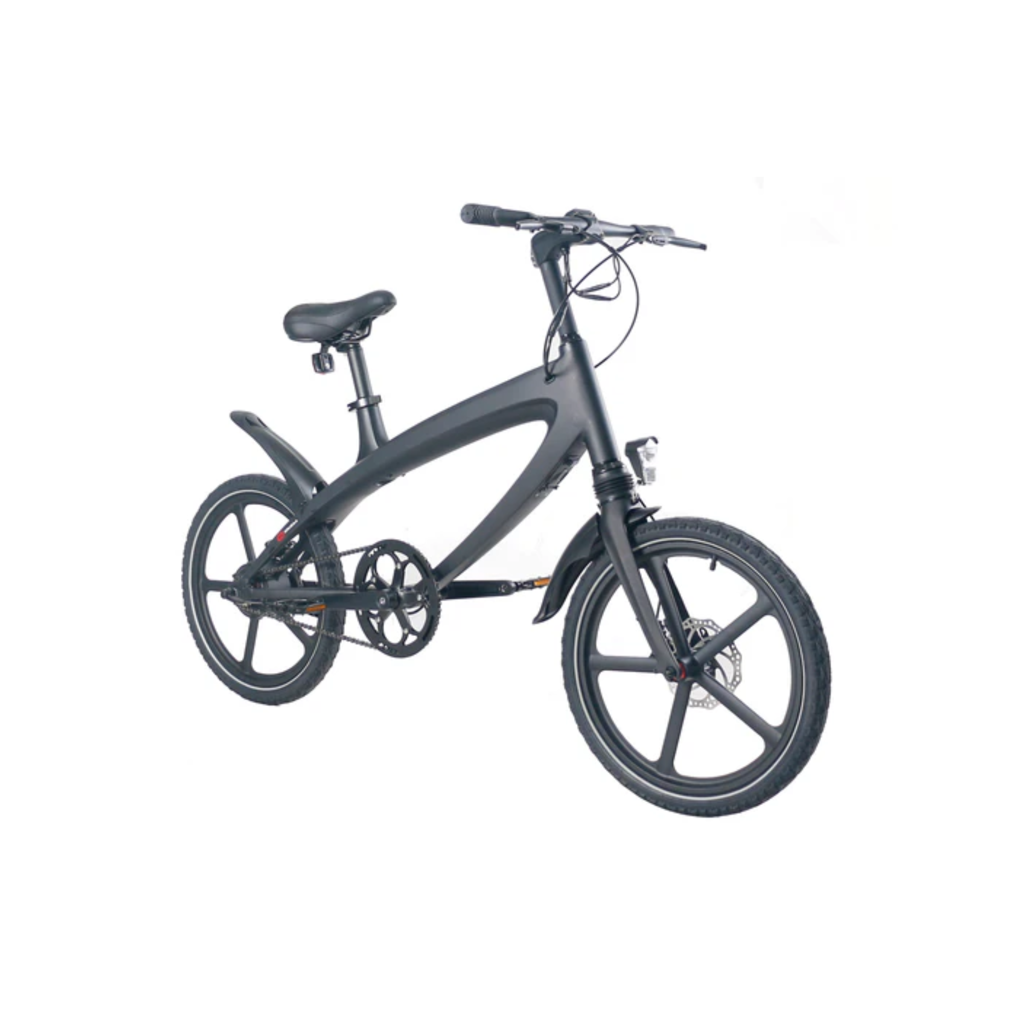 Cruzaa Carbon Black Electric Bike 240W With 25 km/h Top Speed