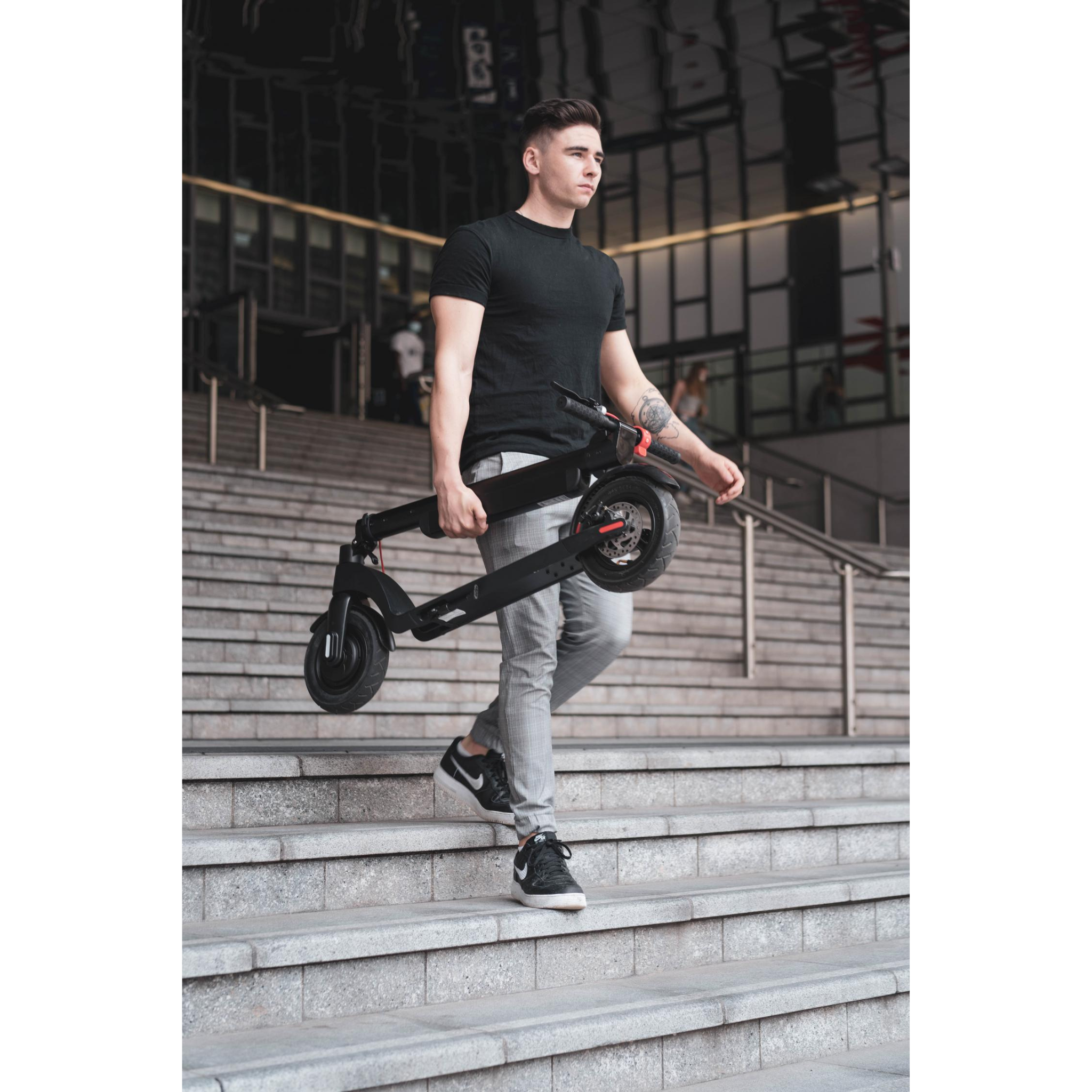 Cruzaa Commuta Electric Scooter, Black - 25 KM/h Top Speed