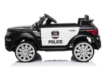 Battery Powered - 12V Black Police Ride On Car